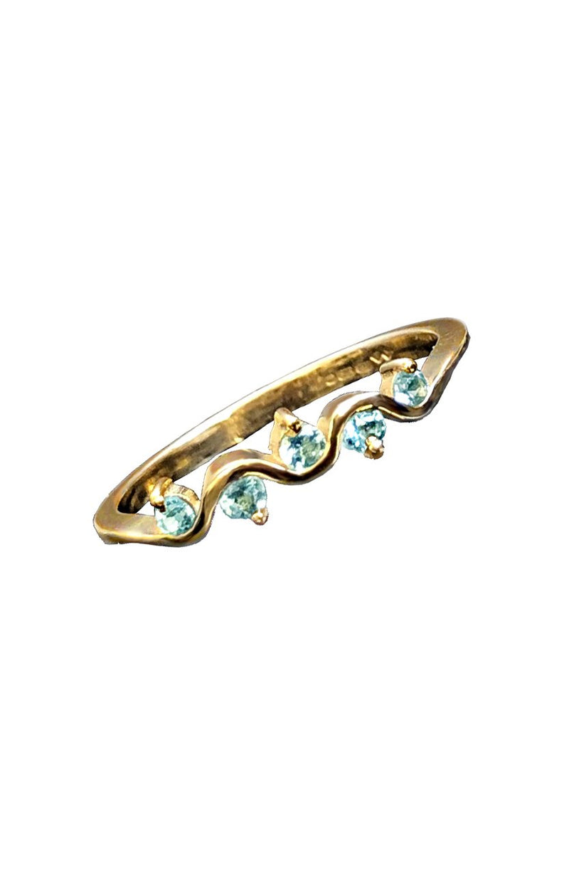Aquamarine Gold Ring / Nina B Jewellery