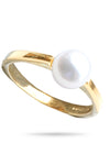 9ct Gold Single Pearl Ring