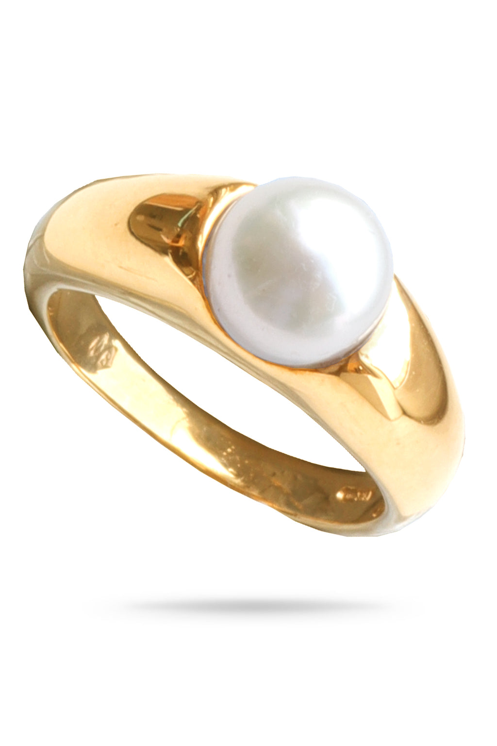 9ct Gold White Pearl Ring