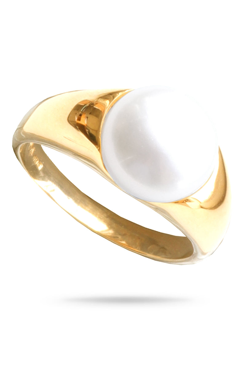 9ct Gold Large Freshwater Pearl Ring