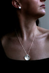 Freshwater Pearl in Shell Silver Pendant