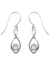 Silver Garnet Earrings