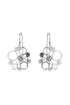 Silver Dots Cluster Drop Earrings | Nina B jewellery