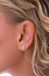 Sterling Silver Nest Stud Earrings