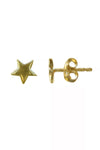 Small Gold-Plated Star Earrings