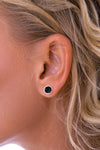 Onyx Circular Earrings