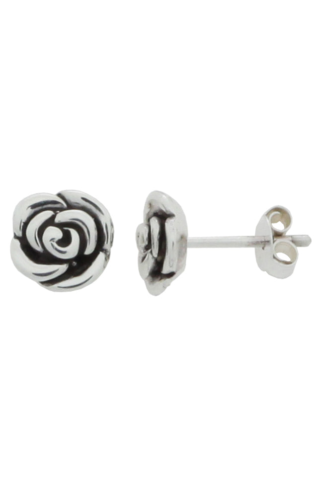 Silver Rose Earring
