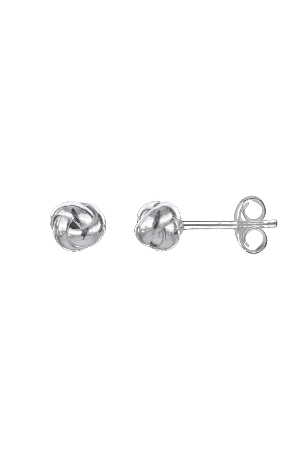 Tiny Sterling Silver Knot Earrings