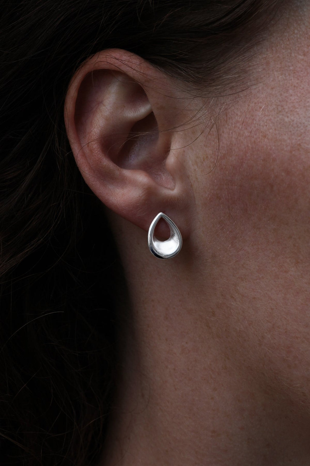 Teardrop Silver Earring