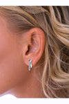 Silver Crossover Earrings