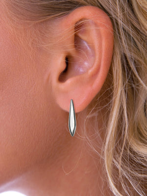 Silver icicle earrings