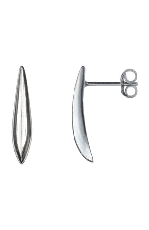 Silver icicle drop earrings / Nina B Jewellery