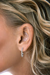 Sparkling CZ Hoop Earrings