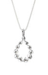 Silver twist pendant / Nina B jewellery