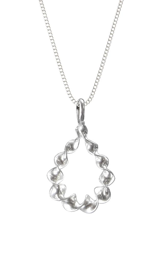 Silver twist pendant / Nina B jewellery