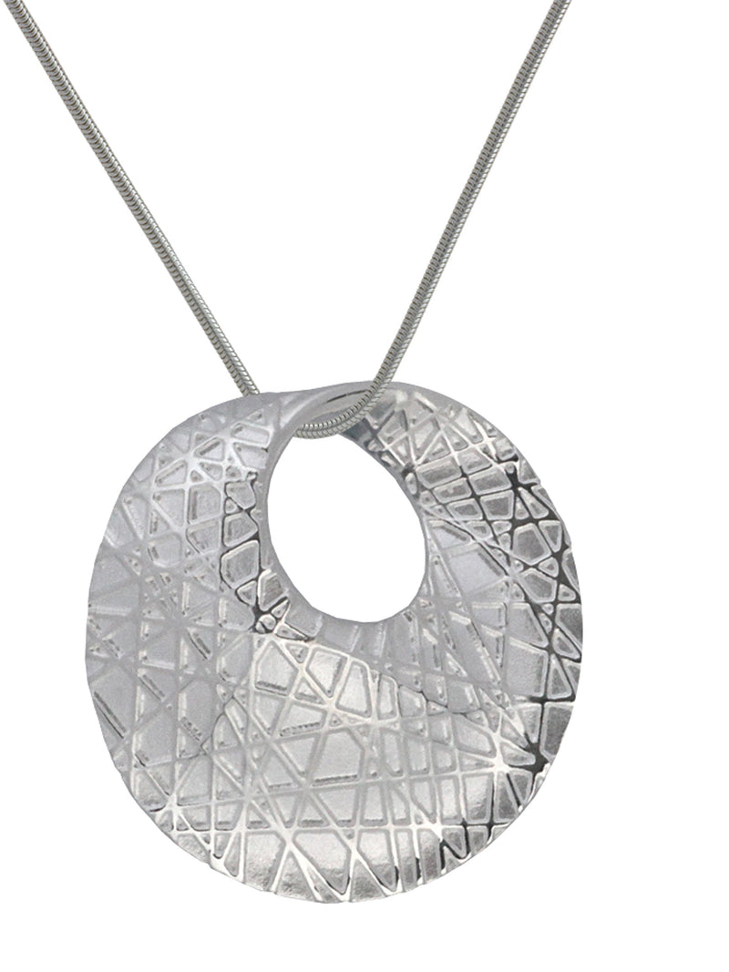 Silver swirl pendant / Nina B Jewellery