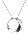 Silver Circle Pendant / Nina B Jewellery