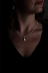 Silver drop pendant | Nina B Jewellery