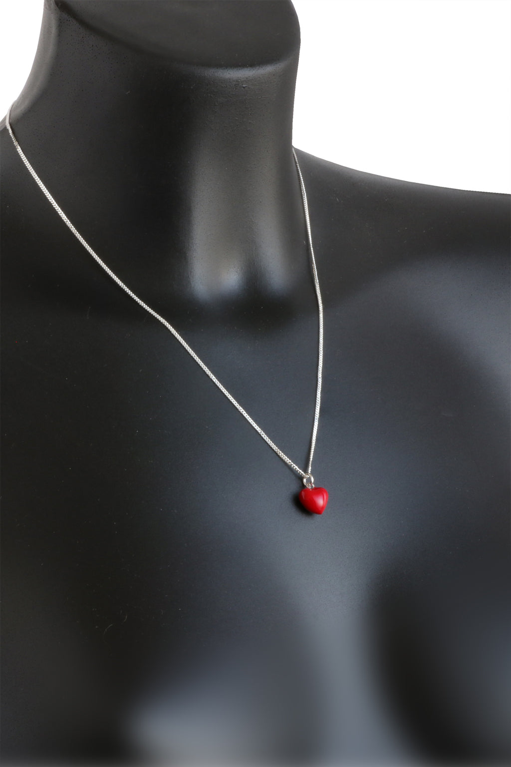 Red Heart Pendant & Chain