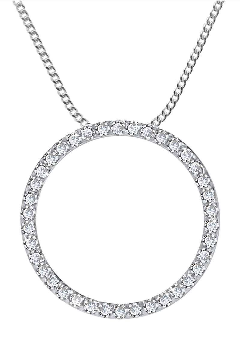 Silver CZ pendant | Nina B Jewellery