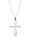 Silver Rounded Cross Pendant