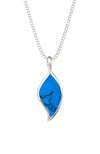 Turquoise Leaf Silver Pendant / Nina B Jewellery