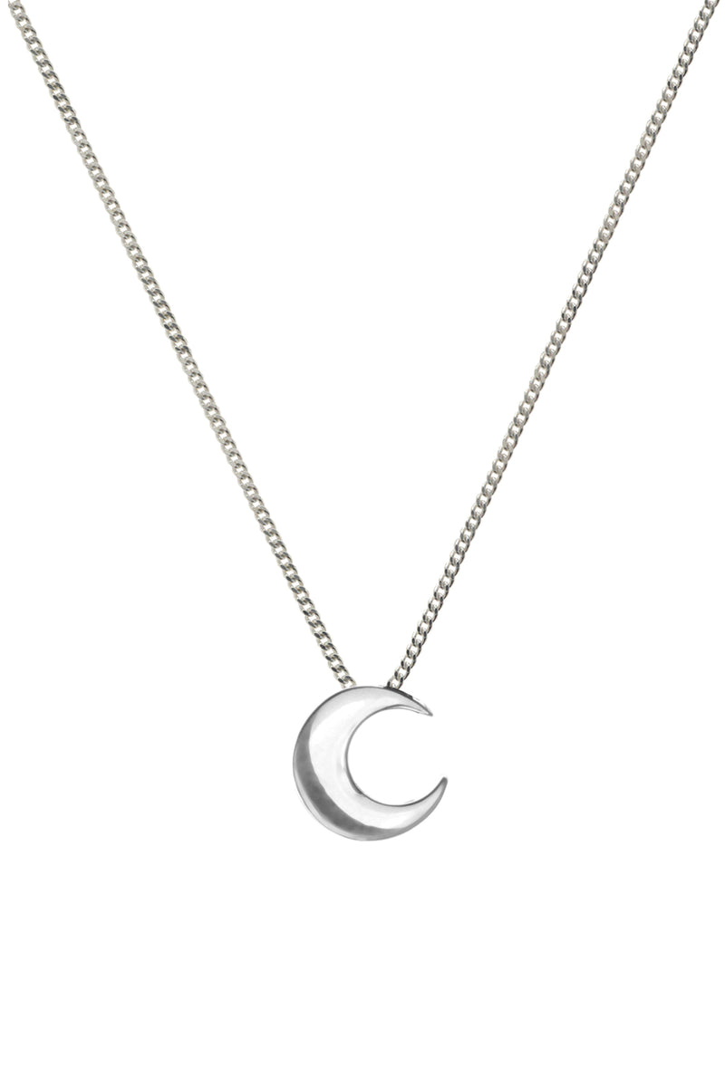 Silver Crescent Moon Pendant