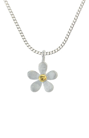 Silver daisy pendant / Nina B Jewellery
