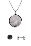 Grey Mother of Pearl Jewellery Set | Nina B Jewellery