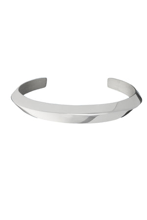 Sterling Silver Heavy Torque Bangle