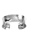 Silver Concave Cuff Bangle / Nina B Jewellery