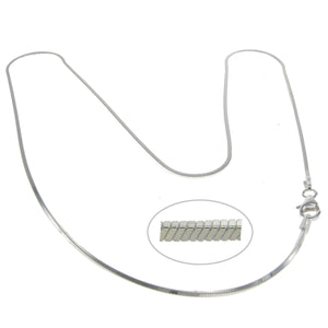 Silver Square Snake Chain
