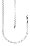 Silver Double Curb Chain