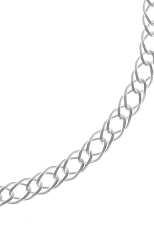 Silver Double Curb Chain