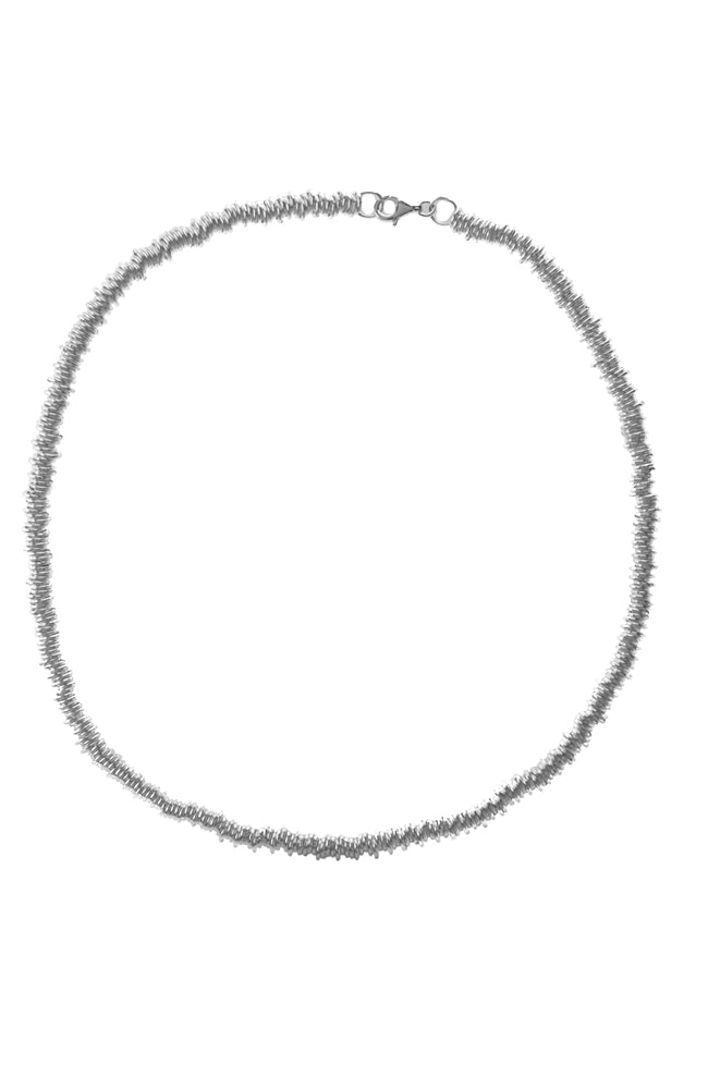 Silver Loop Chain Circles Necklace