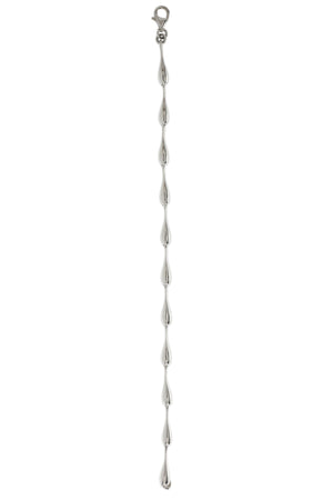 Silver Droplet Link Bracelet