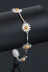 Polished Daisy Chain Silver Bracelet