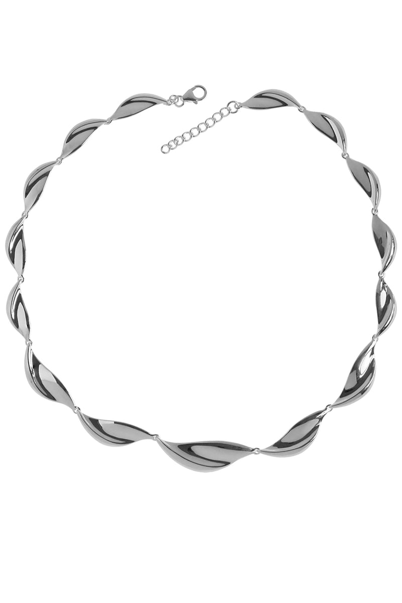 Silver twist necklet / Nina B Jewellery