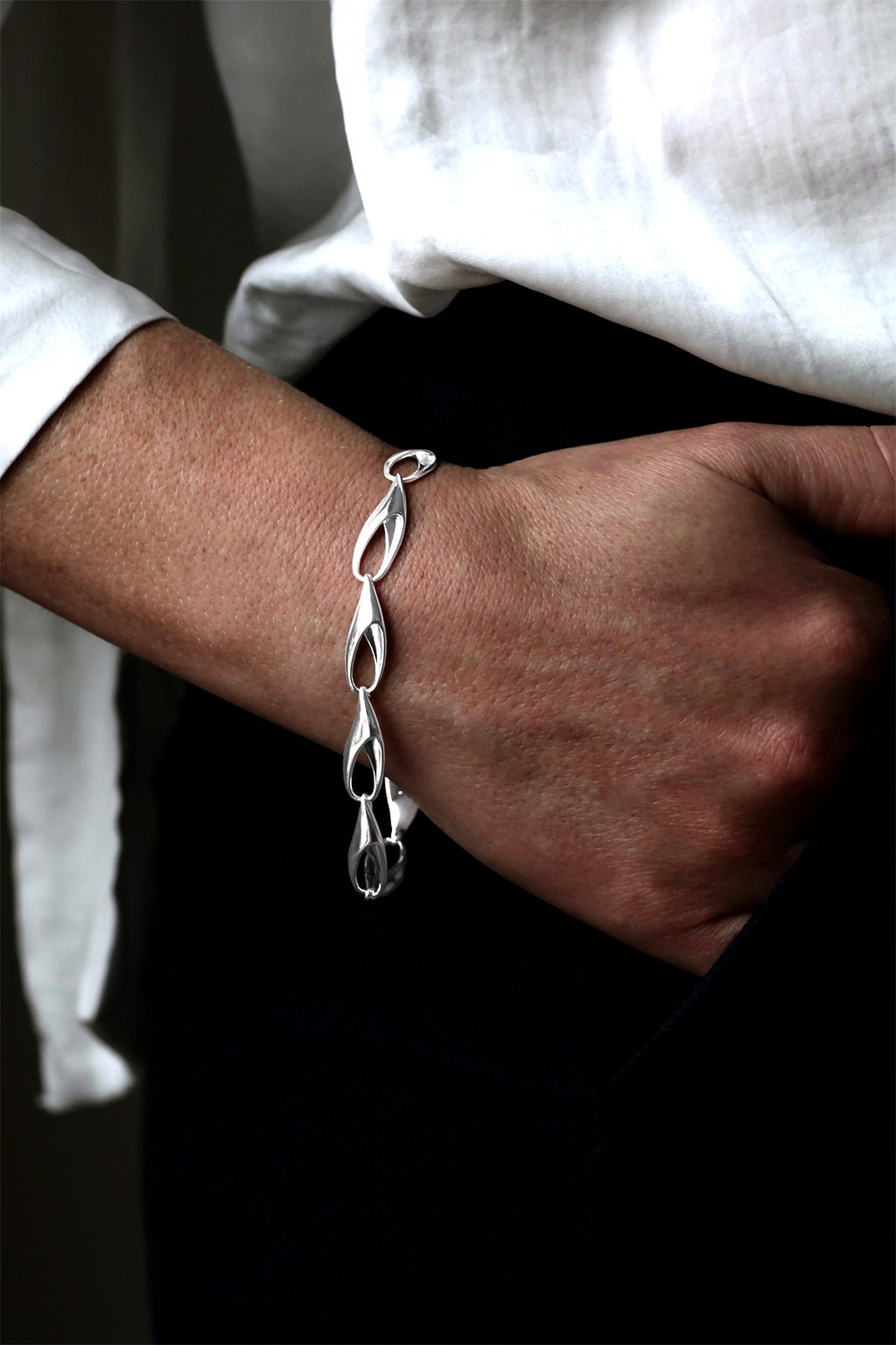 Silver Pincette Bracelet