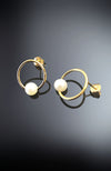 Circle Earrings With Pearl